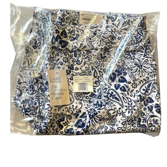 Croft & Barrow Effortless Stretch Capri Pant Women's 14 Pull On Bundle 3 Lot NWT - Picture 2 of 6